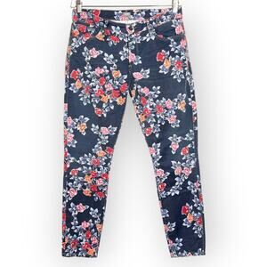 Citizens of Humanity Thompson Blue Floral Skinny Jeans SIZE 30 Medium Rise